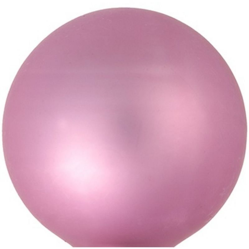 Northlight Matte Finish Glass Christmas Ball Ornaments - 4.75" (120mm) - Pink - 4ct, 2 of 3