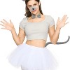 Joyfy Halloween Animal Mouse Ears and Tail, Kids Adult Mouse Costume Accessory Set for Cosplay Dress Up Party - 4 of 4
