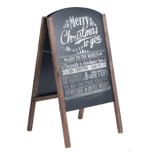 Chalkboard Sign Easel Stand Set