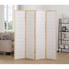4 Panel Room Divider Natural - Ore International - image 4 of 4