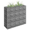 vidaXL Gabion Raised Bed Silver Galvanized Steel 35.4x11.8x35.4 in - 35.4" x 11.8" x 35.4" - 2 of 4
