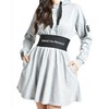Women's Cherish the Mot Hooded Sweatshirt Dress - L'ATISTE - 4 of 4