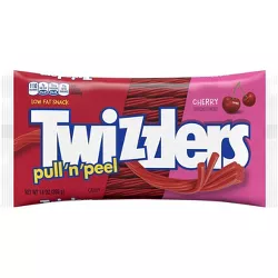 Twizzlers Pull-N-Peel Cherry Licorice Candy - 14oz