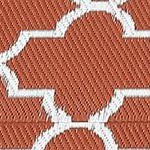 terracotta orange/white