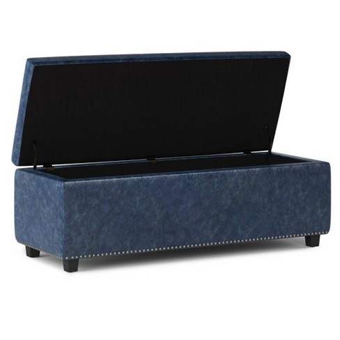 Blue on sale ottoman target