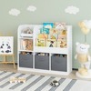 INFURNIC Decorative Bookshelf Kids Bookcase Multifunctional Bookshelf, Bookcase Display Stand With 3 Fabric Drawers, Gray, 36.22"*11.81"*31.5" - 4 of 4
