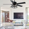 Bella Depot 52" Crystal Ceiling Fan with Light and Remote 6-Speed for Dining Room Bedroom - 4 of 4