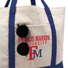 Francis Marion University Primary Logo Canvas Tote Bag With External Pocket, Reusable Shoulder Bag for Shopping, School, Beach - 2 of 4