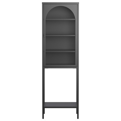 Yinvani 5-Tier Cube Bookshelf Storage Cabinet with 3 Adjustable Shelves