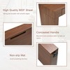 Stylish 50" Bar Table - Dark Wood Grain, Drawers - 2 of 3