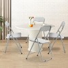 Folding Chairs with Cushion, Outdoor & Indoor Event Portable Metal Folding Chairs with Non-Slip Feet Pads Stackable Chairs - 2 of 4