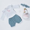 Paradise Galleries Realistic Reborn Caucasian Girl Doll, Jan Wright Designer's Doll Collections, 22" Adorable Baby Doll Gift  - Swan Princess - 4 of 4