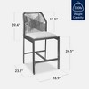 Best Choice Products Set of 2 Indoor Outdoor Counter Height Barstools w/ All-Weather Rope & Aluminum - 2 of 4