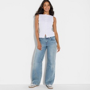 Women's Mid-Rise Must Have Barrel Jeans - Wild Fable™ - 1 of 3