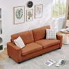 83" Modern Sofa, Corduroy 3 Seater Deep Seat Couch with Wide Armrest, Removable Washable Cushion Cover, Comfy Sofa - 3 of 4