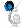 Glow in Dark Moon Tree of Life Pendant Chain Necklace Women Ginger Lyne Collection - 3 of 3