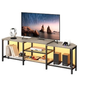TV Stand with Power Outlet for TVs up to 75 Inches,66.9" Corner Entertainment Center - 1 of 4