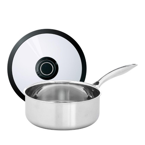 Cuisinart Multiclad Pro 1.5qt Tri-ply Stainless Steel Saucepan With Cover -  Mcp19-16n : Target