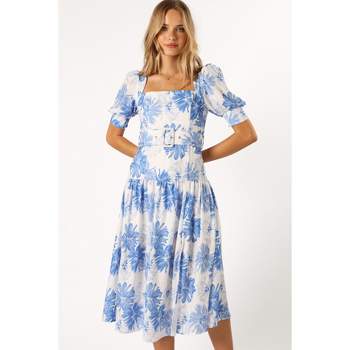 Allora Halter Dress - Blue Floral - Petal & Pup USA