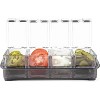 Final Touch 5 Piece Bar Caddy for Bar Garnishes, Toppings and Condiments - 4 of 4