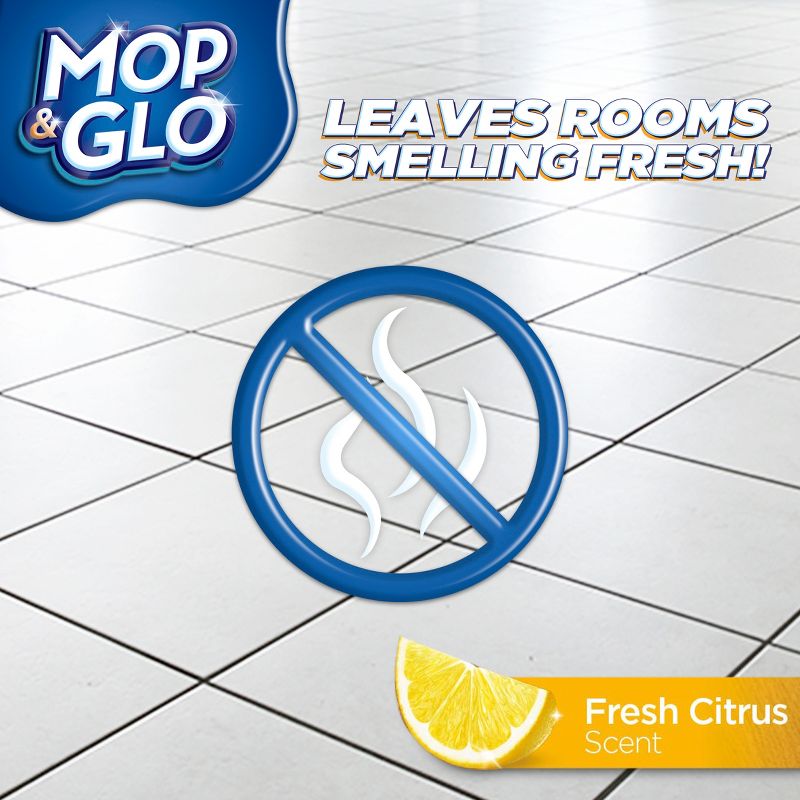 Mop & Glo Professional Multi-Surface Floor Cleaner, Fresh Citrus Scent 64 Oz, 5 of 7