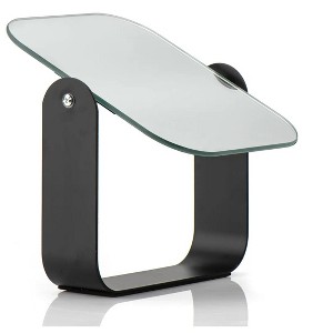J&V TEXTILES Table Desk Vanity Makeup Mirror,7-Inch Portable Folding Mirror with Metal Stand 360°Adjustable Rotation - 1 of 4