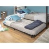 Twin Roll Out Trundle Bed Frame Black – Saracina Home - image 3 of 4