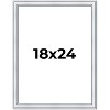 PosterPalooza | Classic Silver Picture Frame - UV Acrylic, Foam Board Backing, Hanging Hardware - 2 of 4