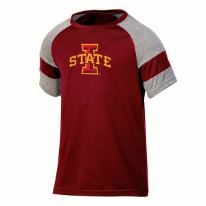 NCAA Iowa State Cyclones Boys' Gray Poly T-Shirt - 1 of 3