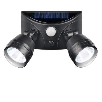 Collections Etc Solar Powered Security Light with Motion Sensor 9.25 X 4.5 X 5.25