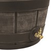 Good Ideas Rain Vault 50 Gallon Rain Barrel with Brass Spigot, Convenient Handles and Screen to Keep Out Debris, Insects, Animals and Children, Oak - 4 of 4