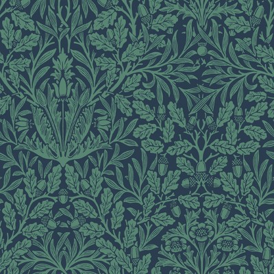 William Morris Acorn Heritage Blue Wallpaper