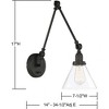 Savoy House Drake 1 - Light Swing Arm Lamp in  Matte Black - 2 of 4