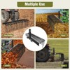 Pine Straw Rake, 26 Coil Spring Tines Durable Powder Coated Steel Tow Behind Landscape Rake with 3 Point Hitch Receiver Attachment Fit - 4 of 4