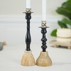 VIP Metal 3.75 in. Black Candle Holders Set of 2 - 4 of 4