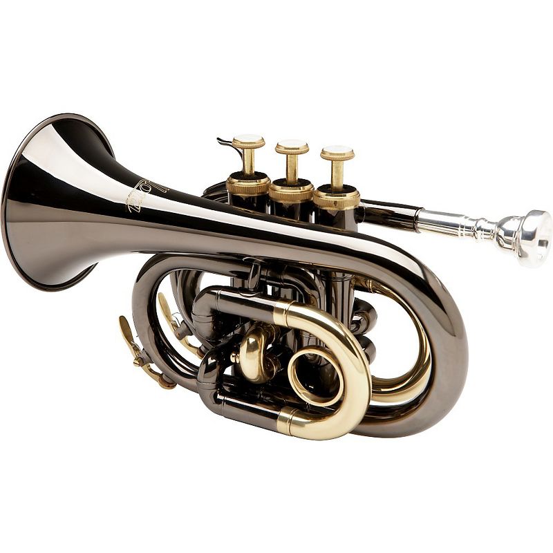 Allora MXPT-5801-BK Black Nickel Series Pocket Trumpet Black Nickel, 2 of 5