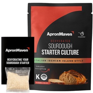 Apron Maven Premium Sourdough Starter Culture - Heirloom Dehydrated With Simple Activation Instructions for Homemade Artisan Bread Baking - 1 of 4