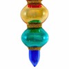 Tannebaum Treasures 4.5 Inch Multi Icicle Multicolored Drop Gold Glitter Tree Ornaments - 4 of 4