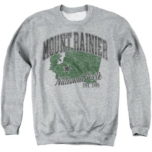 Men's Mount Rainier National Park State Line Crewneck Sweatshirt - 1 of 4