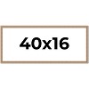 PosterPalooza | Panoramic Deco Brown Picture Frame - UV Acrylic, Foam Board Backing, Hanging Hardware - 2 of 4