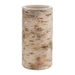 Mikasa Birch LED Wax Pillar Candle - 1 of 4