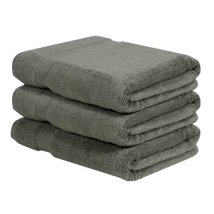 Splash Ultra-Soft Zero Twist 100% Ring Spun Cotton Bath Towel Set - Reversible, 550 GSM, Breathable, Lightweight, Highly Absorbent Towels for Bathroom - 1 of 4
