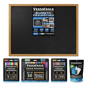 VersaChalk Chalk Artist Starter Kit with 26pc Chalk Markers and Chalkboard and Cleaning Kit - 1 of 4