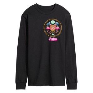 Men's - Barbie - Barbie Crest Full Color Long Sleeve Graphic T-Shirt - 1 of 4