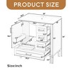 30" Bathroom Vanity with Ceramic Sink, Soft-Close Door with Built-in Shelf, Deep Drawer, Standard Drawer, Long Divider Drawer - Leovsnove - 2 of 4