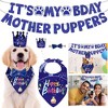 iMountek "Dog Birthday Bandana Hat Set – Cute Party Supplies with Banner, Bowtie & Hat for Dog Birthday Celebration" Blue - 2 of 4