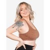 Leading Lady Women's The Serena - Wireless Racerback Cotton Sports Bra (514) - 3 of 4