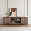 Garvee Fluted TV Stand for 80 Inch, Modern Entertainment Center with Storage, Wooden Media Cabinet with Fluted Door for Living Room - 2 of 4