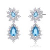 Guili Elegant Sterling Silver with Clear Cubic Zirconia Drop Earrings. Sparkling, Timeless Jewelry with a Sophisticated and Classic Design - 3 of 3