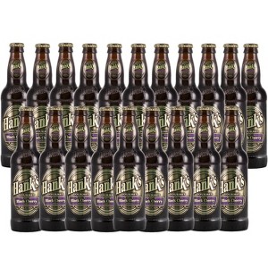 Hank's Genuine Gourmet Black Cherry Soda, 12 fl oz Bottles – Premium Craft Soda with Bold, Creamy Flavor – Made with Wishniak Cherries, Pack of 20 - 1 of 1